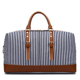 Striped Portable Messenger Travel Bag Travel Bag